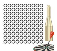 Juntas tóricas para eje de dardo: anillos antideslizantes de goma, compañero de eje de aluminio | 100 Uds. Diseño duradero resistente al desgaste, producto de herramienta de instalación portátil, Idea
