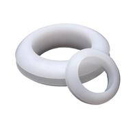 Juntas tóricas protectoras de doble cara de caucho de nitrilo, anillos de sellado de ojal de manga de alambre con orificio pasante de 3~80 mm(White,16mm50pcs)