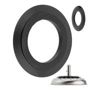 Juntas universales para cestas de colador, 2 pzs, en Negro, de caucho, junta para cestas de colador con Ø 54,5 mm exterior, Ø 32,8 mm interior, 4,8 mm de grosor, junta para fregadero