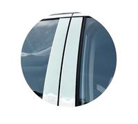 Juntas Ventana Coche Para Mazda 2 Demio DE DH 2007-2013 Pegatina De Garniture Fibra De Carbono Para Columnas B C De Ventana De Puerta(Plata,Hatchback 07-13)