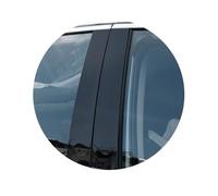 Juntas Ventana Coche Para Mazda 2 Demio DE DH 2007-2013 Pegatina De Garniture Fibra De Carbono Para Columnas B C De Ventana De Puerta(Black,Sedan 07-13)