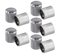 Junterone 10 Piezas Potenciómetro de Guitarra Eléctrica Botón de Tono de Volumen Botón de Control de Potenciómetro Botón Tipo de Tornillo de Guitarra Eléctrica 6mm