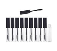 Junterone 10 Tubos Vacíos de Rímel de 10 Ml, Botella Dispensadora Transparente de Esmalte de Labios de Prueba, Botella Vacía de Líquido de Crecimiento