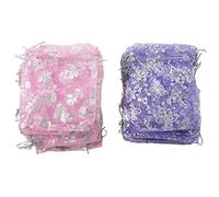 Junterone 100 piezas mixtas bolsa del Organza del regalo de boda de bolas de caramelo bolsas de regalo bolsas