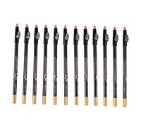 Junterone 12x Lapices Labios Negros Lapices de Delineador de ojos + Sacapuntas de Maquillaje