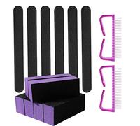 Junterone 14 Unids/Set Kit de Manicura Limas de UñAs Cepillo Cepilladora para Gel UV UV de UñAs
