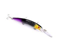 Junterone - 15,2 cm 12,2 g 3D ojos grandes duros, señuelo de pesca bajo lucio Crankbaits Wobblers con