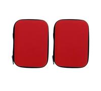 Junterone 2 piezas de caja de almacenamiento de lentejuelas portátiles de etilvinilacetato con , tela Oxford + nailon + bolsa de almacenamiento de lentejuelas de cebo falso para peces EVA,