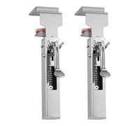 Junterone 2 pinzas de fijación de cajón ajustables, clips de fijación de cajón, plantilla de hardware de gabinete, pinzas de instalación de armario de cajón