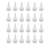Junterone 24 piezas Squeeze Bottle Cap Reemplazo Squeeze Bottle Cap Botella de plástico Squeeze Headfor Squeeze Botella Tapón de dispensación