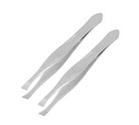 Junterone 2pzs Recortadores Pinzas de cejas de metal de punta recta para senoras