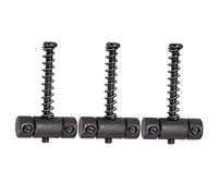 Junterone 3X Selleta de Puente Melodia de Bloqueo Para Electrica Tl Tele Guitarra Diy Reemplazo Negro