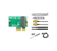 Junterone - Adaptador de tarjeta WiFi PCIE X1 sin M2 NGFF convertidor Bluetooth para escritorio Wi-FI AX210 8260 8265NGW AX200