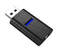 Junterone Adaptador USB Bluetooth para, Adaptador de Transmisor Receptor de Audio Bluetooth 5.0 Dongle para //PC//