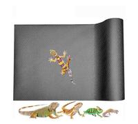 Junterone Alfombra Reptile Extra Grande, Alfombra de Reptil, de Gecko Leopardo, Accesorios de Tanque de Dragón Barbudo (17,8 Pulgadas X 118,2 Pulgadas)