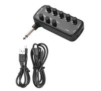 Junterone Amplificador de Bajo Mini Amplificador Auriculares Portátil Amplificador de Bajo Plug and Play para Amplificador de Bajo Eléctrico