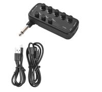 Junterone Amplificador de Bajo Mini Amplificadores Portátil Amplificador de Bajo Plug and Play para Amplificador de Guitarra Eléctrica