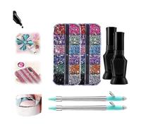 Junterone Bolígrafo manual para bordado de diamantes, para manualidades, bordado de cristal, versátil para herramientas de pintura de diamantes