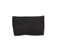 Junterone - Bolsa de almacenamiento de papel, color negro, organizador de artículos de tocador de viaje, bolsa de cosméticos portátil con cremallera impermeable, Negro