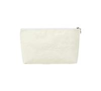 Junterone - Bolsa de almacenamiento de papel, color negro, organizador de artículos de tocador de viaje, bolsa de cosméticos portátil con cremallera impermeable,