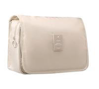 Junterone , bolsa de aseo impermeable, gran capacidad, tamaño de viaje, bolsa organizadora de maquillaje, fácil de instalar, fácil de usar, color cremoso, cremoso.