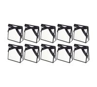 Junterone - Bolsa de regalo estilo Hepburn simple en y negro