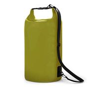 Junterone - Bolsa impermeable flotante impermeable con ruedas de 15 L para kayak, paseos en , natación, camping, senderismo, playa verde, ejército verde