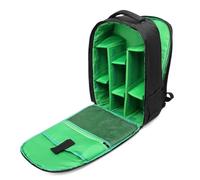Junterone - Bolsa para cámara réflex digital para fotografía al aire libre, tela impermeable de gran capacidad, multiamueblado, color verde, verde