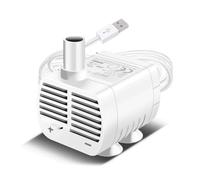 Junterone Bomba de Agua USB Silenciosa Bomba de Agua Sin Escobillas para Dispensador de Agua para Mascotas Fuente de Rocalla Tanque de Peces Sumergibles Acuario, A