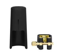 Junterone Boquilla para Clarinete y Saxofón, Juego de Pastillas de Metal para Clarinete, Accesorios para Instrumentos de Viento de Madera, Saxofón Soprano