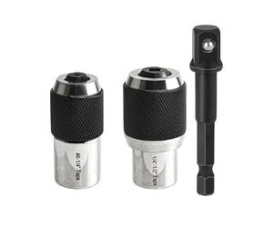 Junterone Bujes de Herramienta de Extracción de 3 Piezas con Mandíbulas Ajustables, Bujes con Adaptador de Buje de 3/8 Pulgadas para Grifos, Escariadores