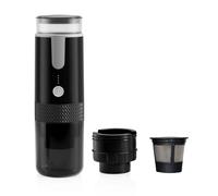 Junterone Cafetera Expreso Portátil, Máquina de Café Eléctrica de Viaje, 160 ml, Negra, Portátil, Espresso, Viajes, Oficina
