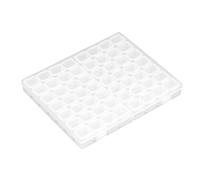 Junterone Caja de Almacenamiento de Plástico Transparente para Joyas de Uñas Desmontable.