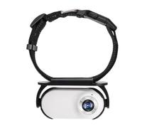 Junterone Cámara de Cuello de Mascota para Cámara de Mascotas y Monitor con Lente Gran Angular, Mini Cámara de Cuerpo Deportivo Estabilizada Portátil