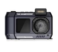 Junterone Cámara impermeable D50 doble pantalla selfie deportes al aire libre HD buceo IP68 10 metros impermeable para la natación,B