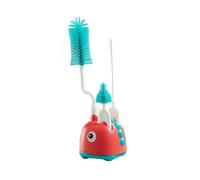 Junterone Cepillo de Botella de Silicona Cepillo de Limpieza Rack de Drenaje Especial para Recién Nacido Enjuague Pezón Juego de Limpieza B