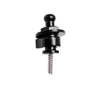 Junterone - Cerradura de correa de guitarra con pernos de bajo de metal antioff, bloqueo de guitarra, color negro