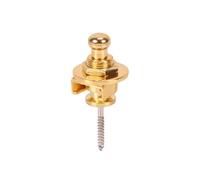 Junterone - Cerradura de correa de guitarra con pernos de bajo de metal antioff, bloqueo de guitarra dorado