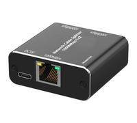 Junterone - Conector adaptador divisor RJ45 Gigabit Network Splitter 1 a 2 Ethernet Cable Splitter Computer Spare Parts