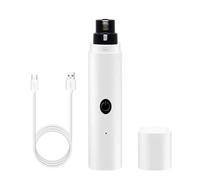 Junterone - Cortauñas eléctrico para perros, recargable por USB, luz LED, patas de silenciosas para mascotas, color