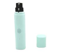 Junterone - Cortauñas eléctrico para perros, recargable por USB, luz LED, patas de silenciosas para mascotas, color azul