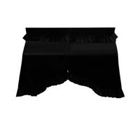 Junterone Cubierta para Piano con Borde con Volantes, Cubierta Antipolvo para Piano de Envoltura, Cubierta Protectora Solar para Piano 3D, Negra