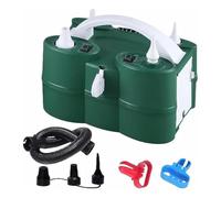 Junterone - Enchufe de la UE, bomba de globo eléctrico potente, bomba de inflado y desinflado de aire, doble motor para piscina, cama hinchable, etc.