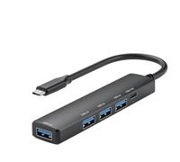 Junterone - Estación de acoplamiento USB 5 en 1 (USB PD 100 W, 4 K, 30 Hz, USB 3.0, USB2.0, Distribuidor de HUB USB C para ordenador portátil, Hub tipo C