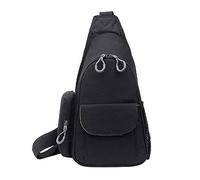 Junterone Fotografía Bolso bandolera Mini Cámara Reflex Bolsa Diagonal Bolsa de Esquinas Ligeras Talla Bolso-Negro, Negro