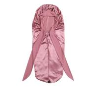 Junterone Gorro de dormir para mujer, pelo de larga, gorro de noche, gorro de ducha para sauna de alta calidad, rosa