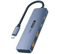 Junterone HUB USB C 10 Gb/S Distribuidor USB de alta velocidad HUB USB Tipo-C 3.2 para PC portátil Tableta teléfono disco duro