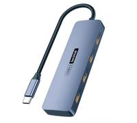 Junterone HUB USB C 4 Puertos Divisor USB C Alta Velocidad 10 Gb/S para Portátiles Accesorios PC Tableta Teléfono Disco Duro USB Tipo-C 3.2 HUB