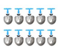 Junterone - Juego de 10 bebederos para conejos de acero inoxidable, equipo de cría de conejos antiarañazos para beber el pezón de acero inoxidable (siamés)