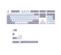 Junterone Juego de 125 teclas PBT de doble disparo para teclas de cereza para teclado mecánico MX para juegos, accesorios de repuesto tipo B